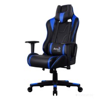 Офисное кресло Aerocool AC220 AIR (черный/синий)