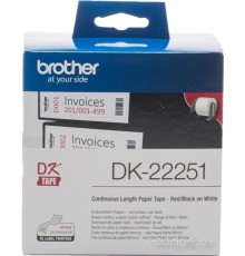 Офисная бумага Brother DK-22251 (62 мм, 15.24 м)