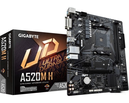 Материнская плата Gigabyte A520M H (rev. 1.0)