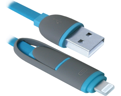 Кабель Defender USB10-03BP (синий) [87487]