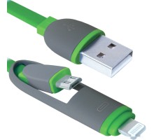 Кабель Defender USB10-03BP (зеленый) [87489]