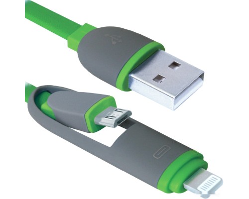 Кабель Defender USB10-03BP (зеленый) [87489]