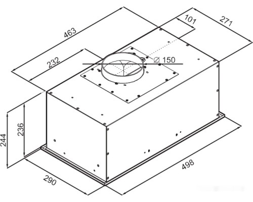 Вытяжка Maunfeld Crosby Power 50 (черный)