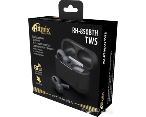 Наушники Ritmix RH-850BTH TWS (черный)