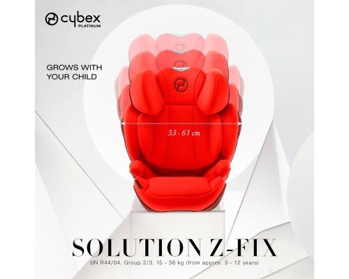 Автокресло группа 2/3 (15-36 кг) Cybex Solution Z i-Fix (Deep Black)