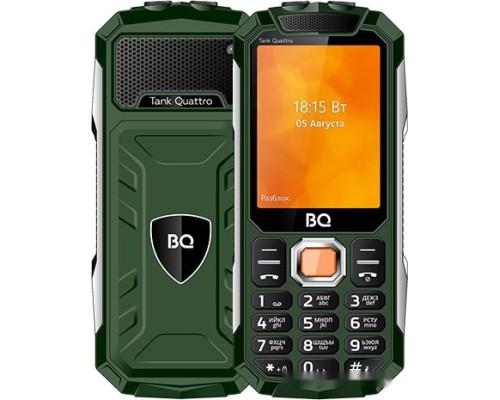 Мобильный телефон BQ-Mobile BQ-2819 Tank Quattro (зеленый)