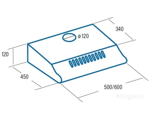 Вытяжка CATA P 3050 WH/L 02096005