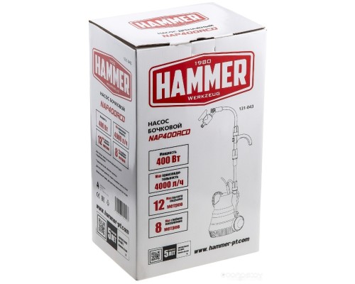 Бочечный насос Hammer NAP400RCD