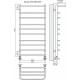 Водяной полотенцесушитель Terminus Арктур с полкой П10 500х1031