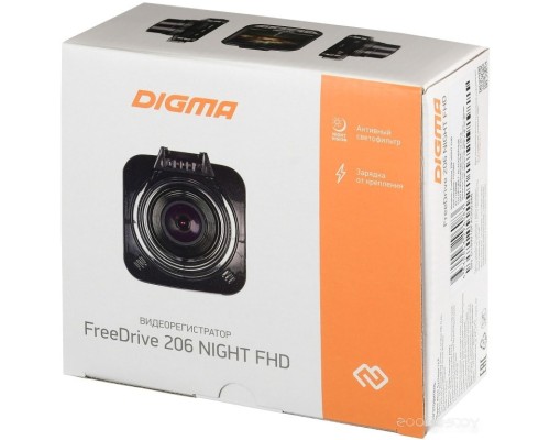 Автомобильный видеорегистратор DIGMA FreeDrive 206 NIGHT FHD