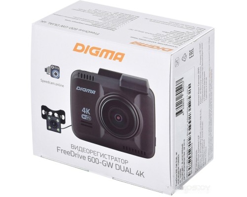 Автомобильный видеорегистратор DIGMA FreeDrive 600-GW DUAL 4K