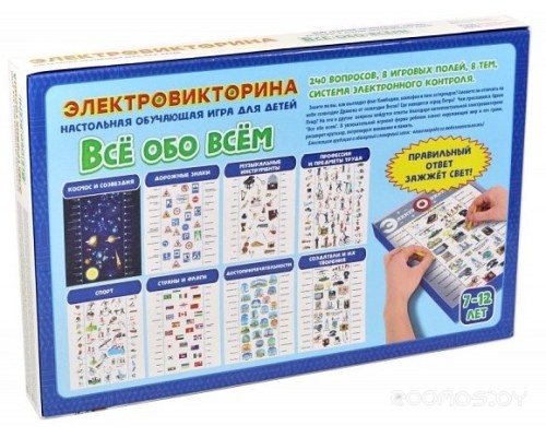 Настольная игра Десятое королевство Электровикторина Все обо всем 03642