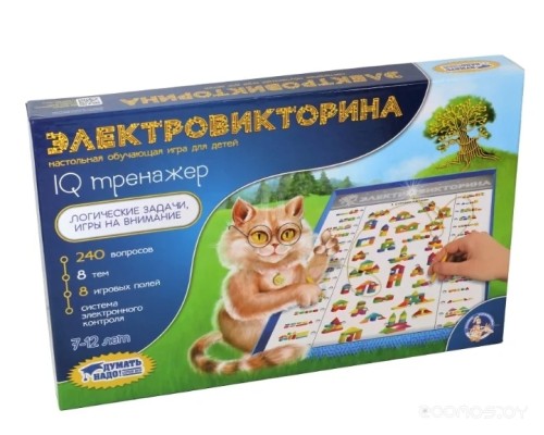 Настольная игра Десятое королевство Электровикторина IQ тренажер 03669