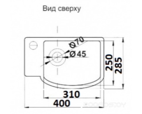 Умывальник CeramaLux 78404R Умывальник CeramaLux 78404R