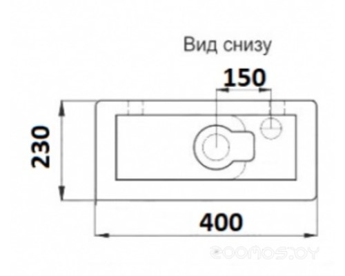 Умывальник CeramaLux 78404R Умывальник CeramaLux 78404R