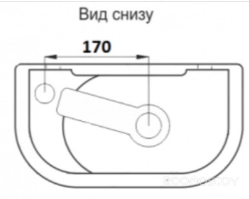 Умывальник CeramaLux 78204L Умывальник CeramaLux 78204L