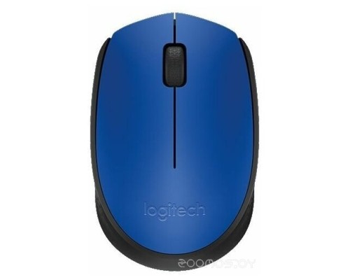 Мышь Logitech M171 Wireless Mouse синий/черный [910-004640]