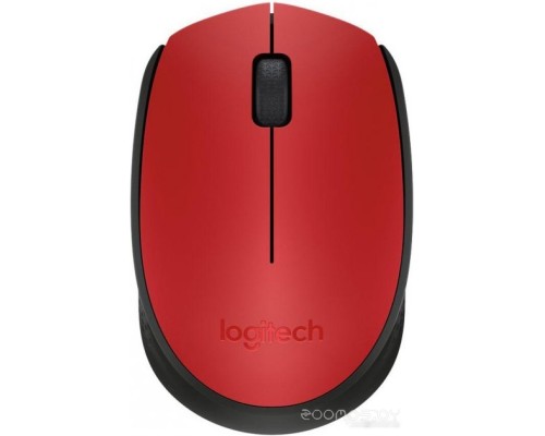 Мышь Logitech M171 Wireless Mouse красный/черный [910-004641]