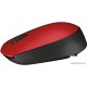 Мышь Logitech M171 Wireless Mouse красный/черный [910-004641]