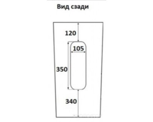 Умывальник CeramaLux NB135 Умывальник CeramaLux NB135