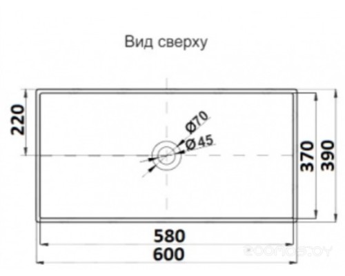 Умывальник CeramaLux 78123A Умывальник CeramaLux 78123A