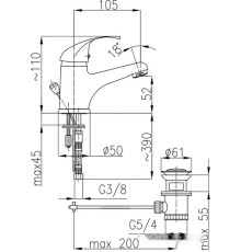 Смеситель Armatura Ekokran Atut 5512-854-00