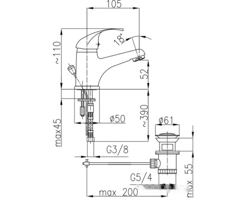 Смеситель Armatura Ekokran Atut 5512-854-00