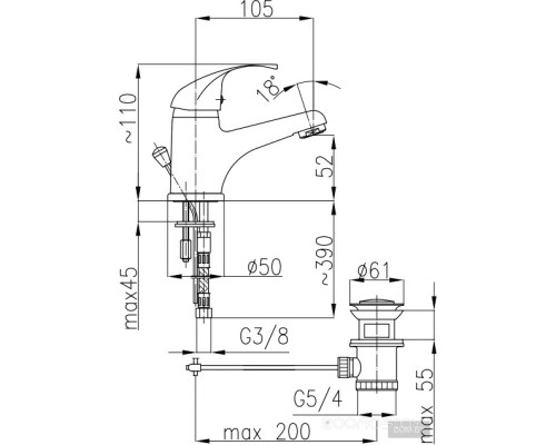 Смеситель Armatura Ekokran Atut 5512-855-00