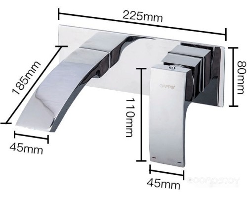 Смеситель Gappo G1007-2