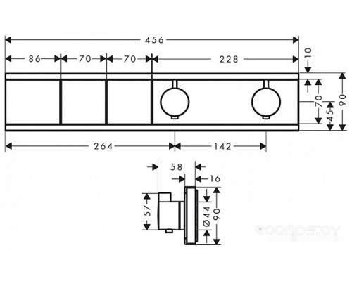 Смеситель Hansgrohe RainSelect 15380000 (хром)