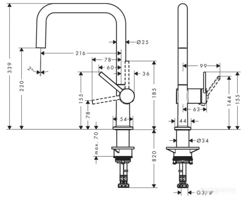 Смеситель Hansgrohe Talis M54 72844000