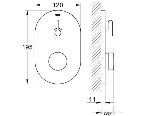 Смеситель Grohe Eurosmart Cosmopolitan T [36321000]