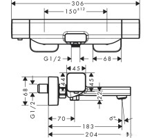 Смеситель Hansgrohe Ecostat E 15774000