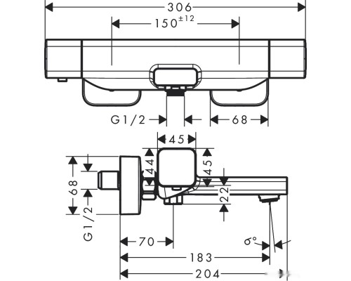 Смеситель Hansgrohe Ecostat E 15774000