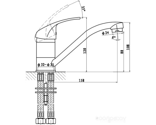 Смеситель Gross Aqua Mini 3210213C-G0109