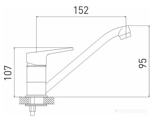 Смеситель Gross Aqua Delta 3210268С-G0109