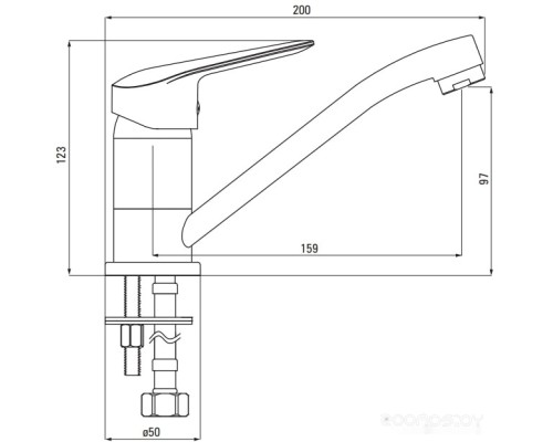 Смеситель Deante Boro BMO 026M