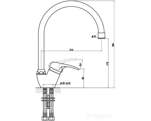 Смеситель Gross Aqua Base 3205258С- В01