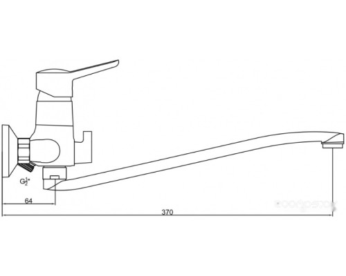 Смеситель Gross Aqua Alfa 7211313C-35S