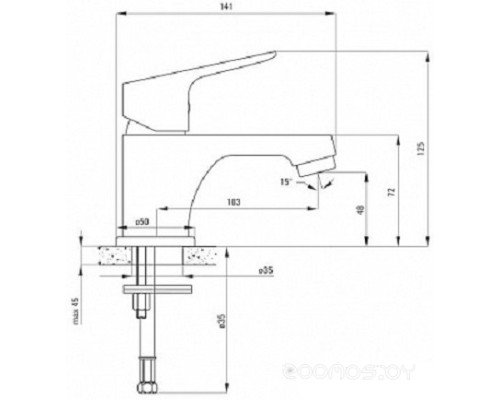 Смеситель Deante Chaber BGLB010M