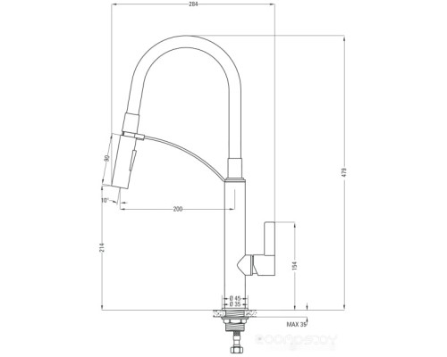 Смеситель Deante Gerbera BGB B720