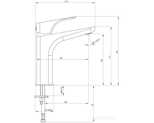 Смеситель Deante Hiacynt Nero BQH 021M