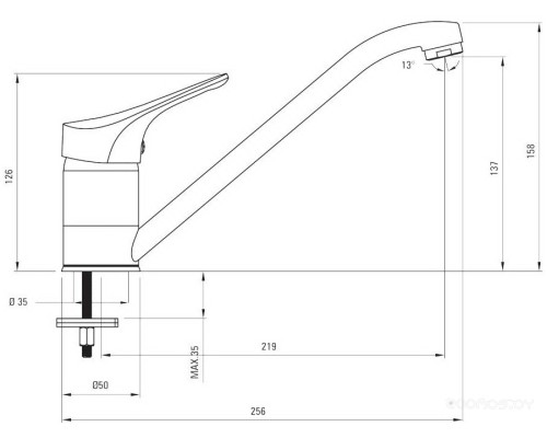 Смеситель Deante Joko BOJ 060M