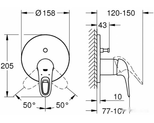 Смеситель Grohe Eurosmart Cosmopolitan 24049LS3