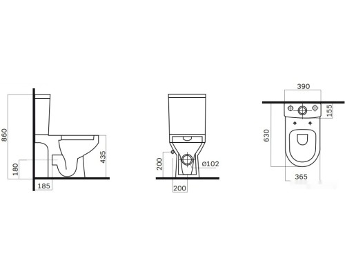Унитаз Am.Pm Spirit FlashClean C708600WH Унитаз Am.Pm Spirit FlashClean C708600WH