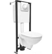 Унитаз Cersanit Delfi SET-DEL/Black/TPL/Cg