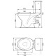 Унитаз Cersanit Mito Grey 010 TK002-005