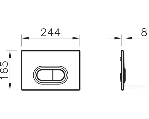 Унитаз Vitra L-box Shift Rimex 9855B003-7200