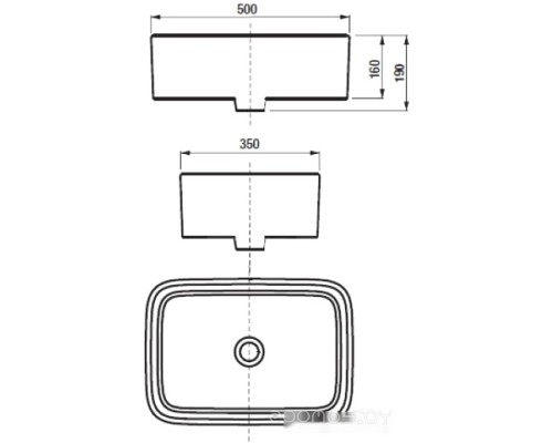 Умывальник Roca Mila 32700B000 Умывальник Roca Mila 32700B000