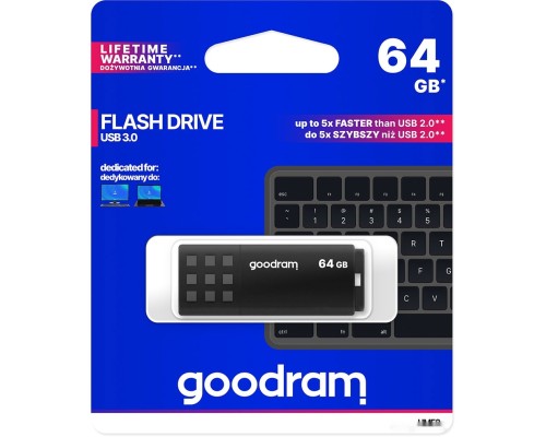 USB Flash GoodRAM UME3 64GB (черный)